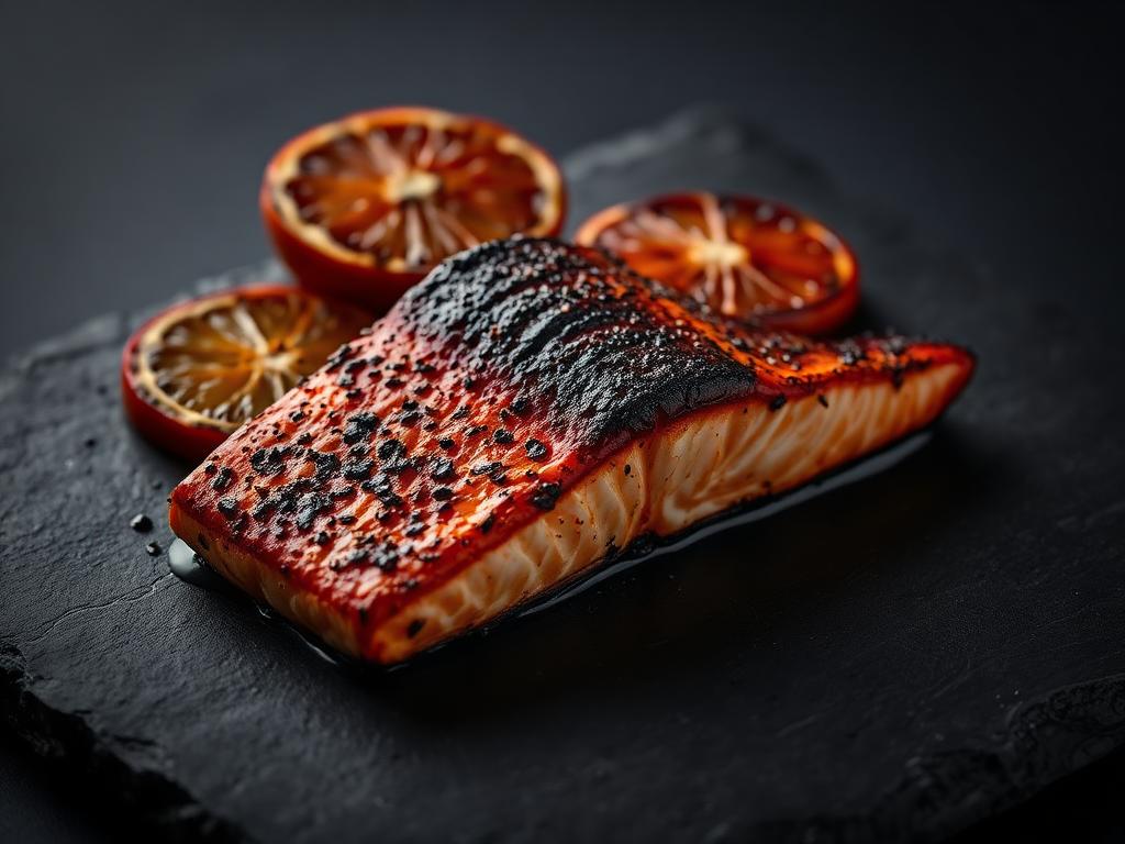 Seared salmon